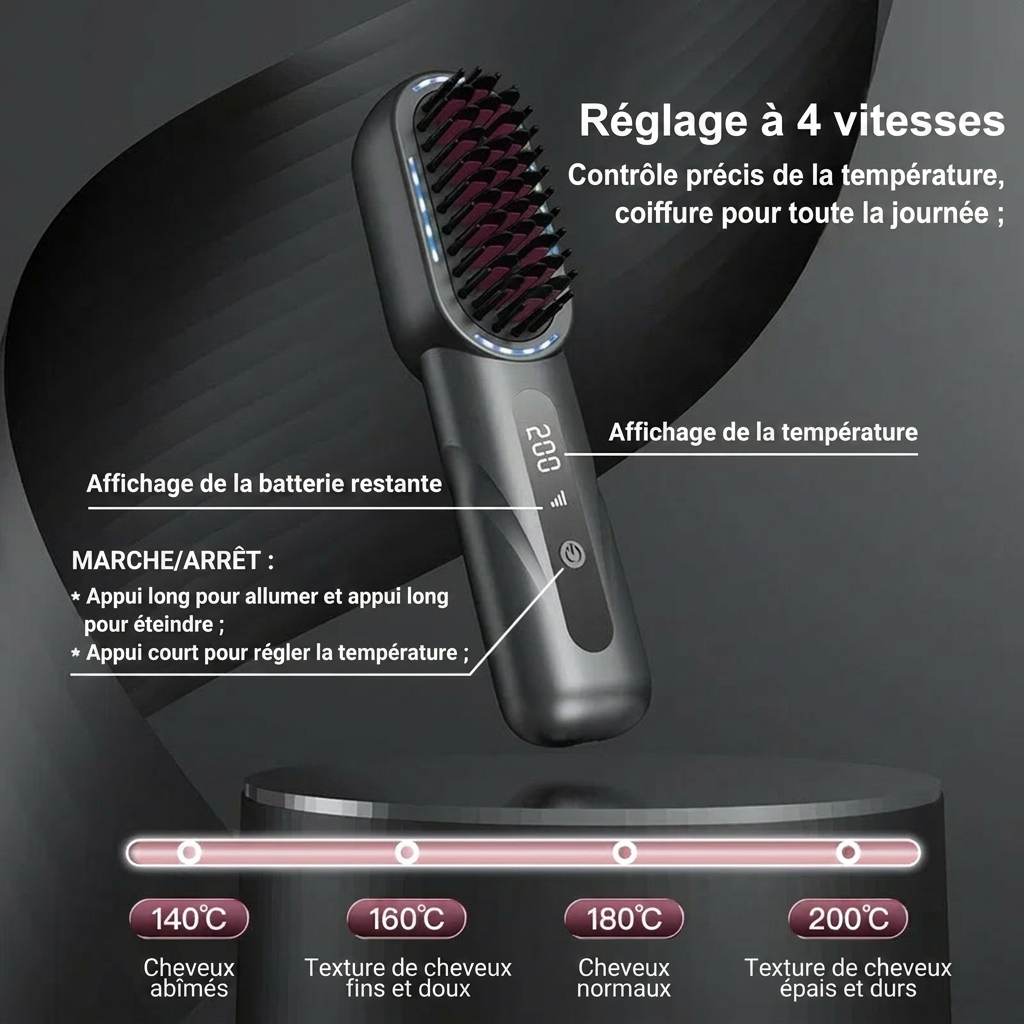 Brosse Lissante Sans Fil